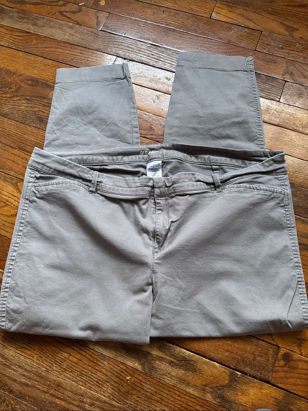 Old Navy Pixie Women's Light Gray Straight-Leg Jeans